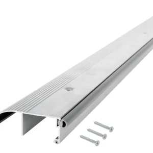 Umbral de Puerta de Aluminio y Vinilo Plateado de Alto Perfil - Marca [Marca del Producto] Modelo [Modelo del Producto] - Durabilidad Superior, Fácil