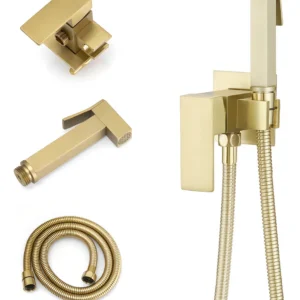 Pulverizador de Bidé de Mano Cromado con Presión Ajustable Marca [Marca]: Limpieza Íntima Superior, Instalación Sencilla y Mayor Higiene. Modelo [Mode