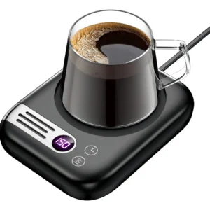 Calentador de Tazas de Café Ember®: Mantén tu Café Perfecto con 3 Ajustes de Temperatura Personalizables. Diseño Elegante y Portátil para Oficina y Ho