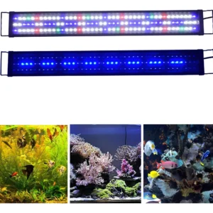 Iluminación LED Acuática Sumergible Aqualux Pro: Espectro Completo, Potencia Ajustable y Diseño Decorativo para Acuarios de Agua Dulce y Salada - Mode