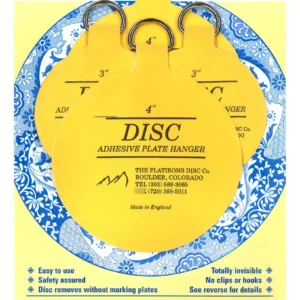 Set de Ganchos Adhesivos Command™ para Colgar Placas de Disco - Resistencia Superior, Fácil Instalación sin Daños, Removibles y Reutilizables - Modelo