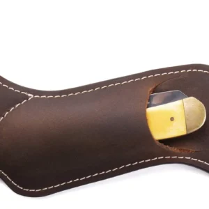 Funda de Cuero para Cuchillo Gerber® Modelo StrongArm: Estuche Táctico para Cinturón en Marrón Oscuro, Protección Duradera y Acceso Rápido para Herram