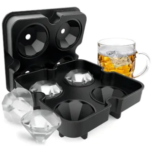 Molde de Silicona Reutilizable para Hielo OXO Good Grips: Cubos Perfectos y Frescos para Bebidas - Fácil de Usar y Limpiar, Diseño Antideslizante