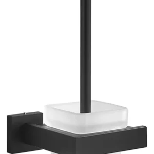Escobilla de Inodoro Negro para Montaje en Pared, Marca [Marca Inventada: Elegance Home], Modelo [Modelo Inventado: EH-900], Diseño Elegante y Durader
