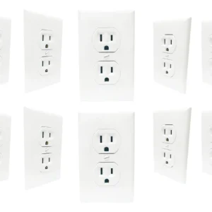 Paquete de 10 Receptáculos Dúplex Leviton 5262-W de 15 Amperios en Blanco: Seguridad y Confiabilidad para tu Hogar, Fácil Instalación y Diseño Moderno