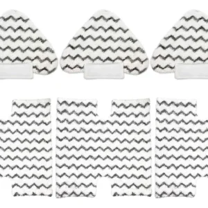 Pack de 6 Almohadillas de Microfibra para Mopa a Vapor: 3 Rectangulares + 3 Triangulares para Shark Lift-Away Pro & Genius. Limpieza Profunda, Reutili