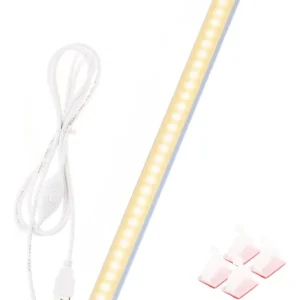 Iluminación LED Debajo de Gabinete con Atenuación - [Marca] Modelo [Número de Modelo] - Luz Blanca Cálida, Fácil Instalación, Ahorro Energético y Dise