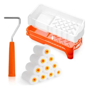 Kit Mini Rodillo de Espuma para Pintura - 18 Piezas - Marca 'Pintura Perfecta' - Modelo 'Pro-Finish': Acabado Liso, Ideal para Detalles y Proyectos Pe