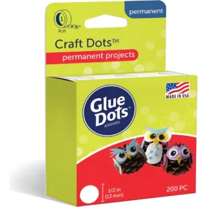 Glue Dots 08165e: Adhesivo Transparente para Manualidades y Proyectos Creativos | 0mg, Libre de Ácido, Versátil y Fácil de Usar | Perfect Glue Dots