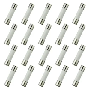 Fusibles de Cerámica de Soplado Rápido 6.3A 250V - Pack de 20 - Protección Eléctrica Confiable | Marca Genérica - Modelo FUS-6.3A - Ideal para Electro