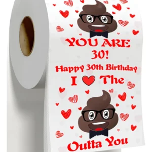 ¡Celebra a lo Grande! Rollo de Papel Higiénico Decorativo para Fiestas de Cumpleaños, Diseño Festivo y Divertido, Marca 'Fiesta Feliz', Edición Especi