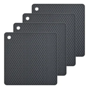 Salvamanteles de Silicona Premium Resistentes al Calor | Juego de 4 | Marca Xtreme Heat | Protección Superior para Encimeras y Mesas | Diseño Antidesl