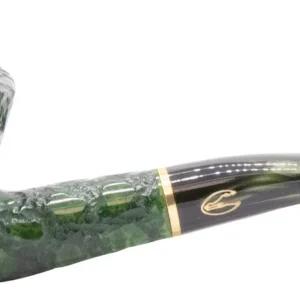 Tubo para Tabaco Savinelli Alligator 606 KS: Auténtica Experiencia de Fumado con Boquilla KS, Diseño Elegante en Verde Alligator, Briar Italiano de Ca