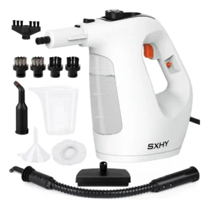 Limpiador a Vapor Portátil Multiusos XpertSteam X500: Elimina Suciedad y Desinfecta con 11 Accesorios - Ideal para Hogar y Coche