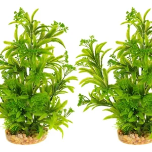 Decora tu Acuario con Elegancia: Adorno Artificial Verde Paque para un Ambiente Marino Vibrante y Seguro para Peces. Diseño Realista, Fácil de Limpiar