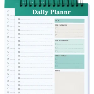 Bloc de Notas para Lista de Tareas Greenery Essentials 2 Piezas - Tamaño Ideal 13.2 x 19.8 cm - Organización Eficiente y Estilo Moderno - Perfecto par