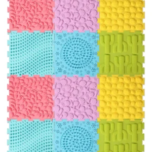 Alfombrillas Sensoriales Ortopédicas para Juegos y Masaje, Marca [Tu Marca], Modelo [Modelo Específico, Ej: 'KidsPlay'], Set de 12 Piezas, Diseño Ergo