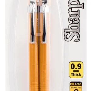 Lápices Mecánicos 0.9mm Pentel GraphGear 1000 Amarillo (Paquete de 2): Precisión Profesional para Dibujo y Escritura - Mina Resistente, Agarre Cómodo