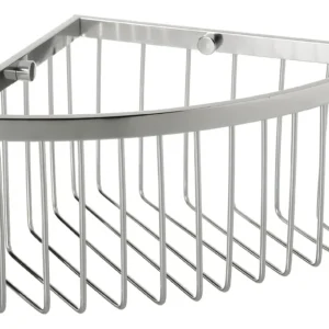 Cesto de Almacenamiento Esquinero Cromado [Marca: Genérico] - Modelo: ECS-300 - Maximiza Espacio con Diseño Elegante y Duradero - Ideal para Baño y Co