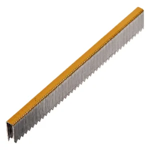 Grampas Doradas 9/16 Pulgadas 20 Gauge Crown 3/16 Pulgadas - Caja con 5000 Grampas para Mayor Durabilidad y Acabado Profesional - Marca Genérica