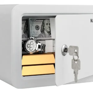 Caja Fuerte de Seguridad Cúbica Marcree: Protección Robusta para el Hogar, Acero Resistente, Cerradura Anti-Robo, Ideal para Objetos de Valor y Docume