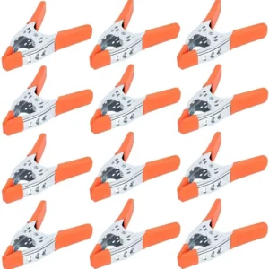 Abrazaderas de Resorte Truper 12 Piezas: 6 Pulgadas de Agarre Fuerte y Duradero | Fabricadas en Metal Resistente para Trabajos de Carpintería y Bricol