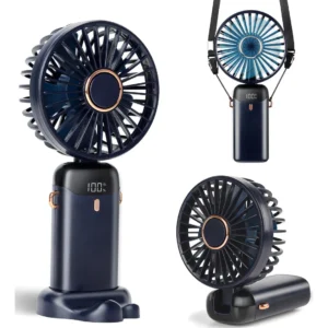 Ventilador de Mano Portátil Mini Recargable XY-Z100: Refrescancia Personal con 5 Velocidades, Batería de Larga Duración y Diseño Compacto para el Vera