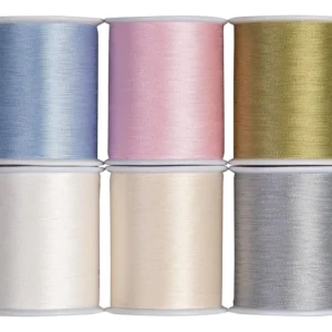 Hilo de Coser Poliéster Coats Duet® en Colores Pastel: Paquete de 6 Bobinas para Proyectos de Costura Creativos y Duraderos | Ideal para Telas Delicad