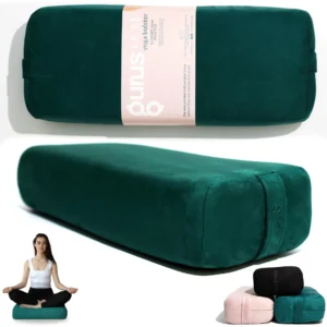Almohada Rectangular de Yoga Gurus GLYBP: Soporte Firme y Ligero para Relajación Profunda y Posturas Perfectas | Ideal para Meditación y Descanso Repa