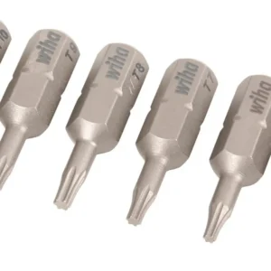 Juego de 6 Llaves Torx Wiha para Tornillos de Seguridad T5-T10: Precisión Alemana, Acero Cromado Vanadio, Durabilidad Superior para Trabajos Exigentes