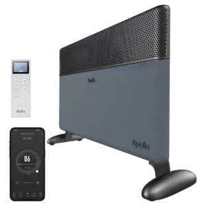 Calentador de Espacio con Panel de Convección y Control Remoto WiFi: Marca ComfortHeat, Modelo CH-7500, Calentamiento Rápido y Eficiente, Silencioso,