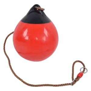 Columpio Inflable para Niños Redondo Rojo con Cadena – Marca Genérica – Modelo Infantil Seguro y Divertido: Ideal para Jardín y Patio, Fácil Instalaci