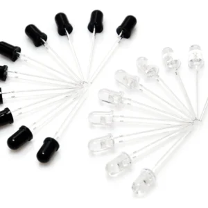 Diodos Emisores y Receptores IR 5mm 940nm, Paquete de 20 - Vishay Semiconductors: Alta Sensibilidad, Largo Alcance, Ideales para Control Remoto y Dete