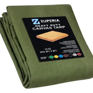 Lona Reforzada Multiusos Verde Truper®: Protección Superior con Ojales Inoxidables, Resistente al Agua y Desgarros, Ideal para Jardinería y Construcci