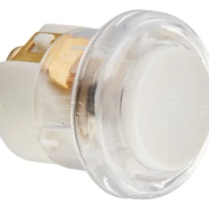 Timbre de Puerta Inalámbrico Broan-NuTone: Botón Circular Iluminado Blanco, Alcance Óptimo y Múltiples Melodías Personalizables, Fácil Instalación par