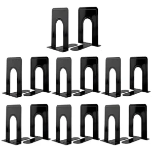 Sujetalibros Metálicos Negros de Alto Rendimiento [Marca Genérica] Modelo X500: Diseño Elegante, Antideslizante y Resistente para Oficina y Hogar - Or