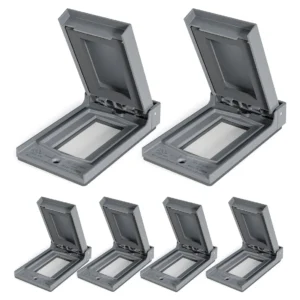 Cubierta Vertical Decorativa para Exteriores Leviton - Modelo Weather-Resistant, Protección IP66, Resistente a la Intemperie, para Receptáculos Estánd