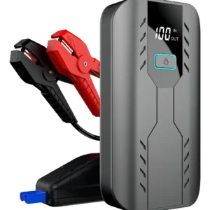 Arrancador de Batería Portátil 4000A, VA-10769: Potencia Extrema para Autos Gasolina y Diésel, 24000mAh, Pantalla LCD, Luces LED y Carga Rápida USB 3.