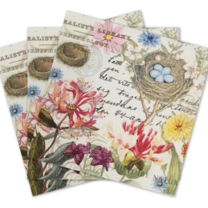 Servilletas de Cóctel de Papel Shabby Chic Elegantes, Pack 20 Unidades, Diseño Vintage en Colores Pastel para Eventos Especiales y Decoración del Hoga