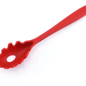 Tenedor de Silicona OXO Good Grips Rojo: Resistencia Superior al Calor, Agarre Ergonómico, Ideal para Pasta y Cocina Antiadherente