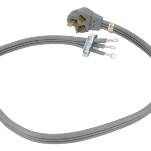 Kit de Instalación Eléctrica para Estufa/Rango Whirlpool: Cable Calibre 8 AWG, 40 Amperes, 3 Hilos, Conexión Segura y Duradera para Electrodomésticos.