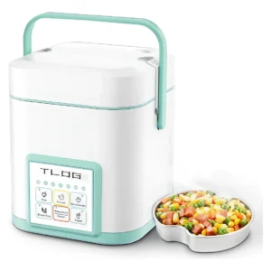 TLOG Mini Arrocera Eléctrica Profesional: 25 Tazas de Arroz Cocido (12 Litros), Cocción Rápida y Fácil Limpieza, Ideal para Hogar y Negocios