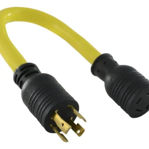 Adaptador de Corriente Hubbell 30A 125/250V con Enchufe Hembra para Bloqueo Industrial: Conexión Segura y Confiable, Modelo HBL430C, Ideal para Trabaj
