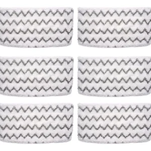 Paquete de 6 Almohadillas de Repuesto para Mopa a Vapor X-Steam Pro - Limpieza Profunda, Microfibra Absorbente, Fácil Instalación, Compatibilidad Univ