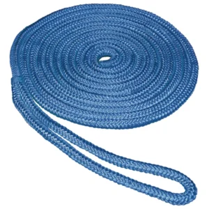 Cabo de Amarre para Embarcaciones SeaSense: Nailon Trenzado Doble 10mm x 15m, Alta Resistencia, Ojo de 15cm, Acero Inoxidable 304, Ideal para Motos Ac