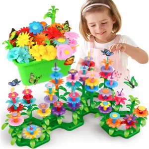 Springflower: Set de Construcción Educativo de Jardín de Flores para Niñas | Kit Creativo para Desarrollo Infantil | Fomenta la Creatividad y Habilida