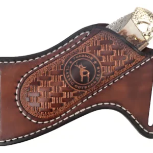 Funda de Piel para Cuchillo Plegable Marca [Marca del Producto] Modelo [Modelo del Producto]: Protección Premium con Bolsillo para Cinturón, Diseño Ar