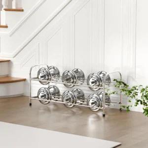 Organiza tu Calzado con Elegancia: Zapatero Expandible de 2 Niveles Marca Genérica, Acero Inoxidable - Modelo XZ-2000, Diseño Resistente y Fácil de Mo