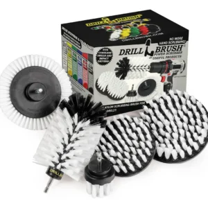 Drillbrush Modelo DA-CL-CLP Limpiador Profesional para Alfombras y Tapizados: Elimina Manchas Difíciles y Refresca, con Cerdas Resistentes y Diseño Er