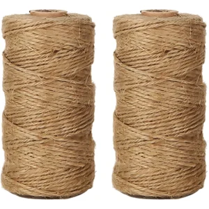 Cuerda de Yute Natural, 91 Metros - Marca Genérica para Manualidades, Jardinería y Decoración | Resistente, Biodegradable y Versátil, Ideal para Proye